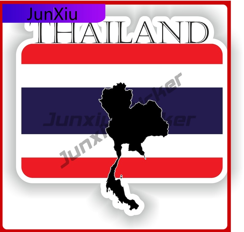 Car Accessories Thailand - Autocollant Décoratif Anti-Rayures Thème Thaïlande, Emblème