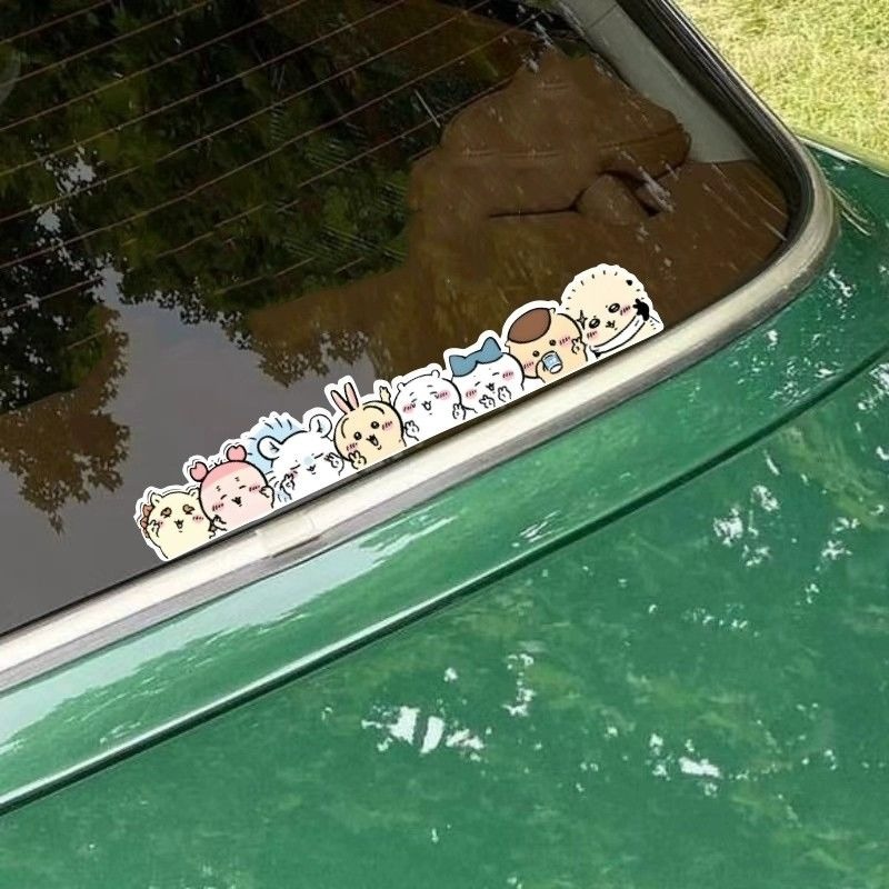 Car Accessories Girl - Autocollant statique Kawaii Chiikawa mignon de