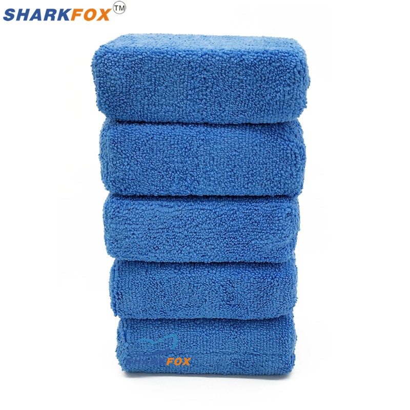 Car Wax Polishing Pad - Sharkfox 5 pièces/lot applicateurs rectangulaires en