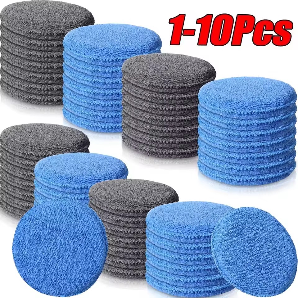 Car Wax Polishing Pad - 10/1 Pièces Gants applicateurs de cire