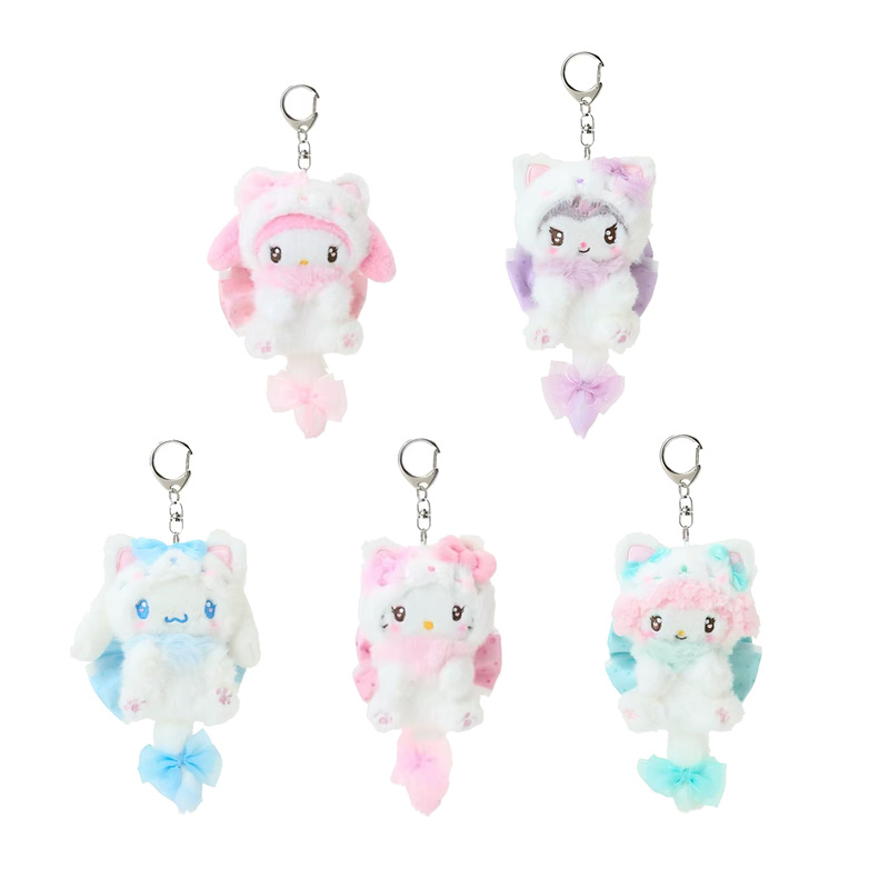 Car Accessories Girl - Porte-clés Hello Kitty Crème Chat Nœud