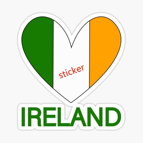 Car Accessories Ireland - Autocollant d'irlande en vinyle imperméable pour