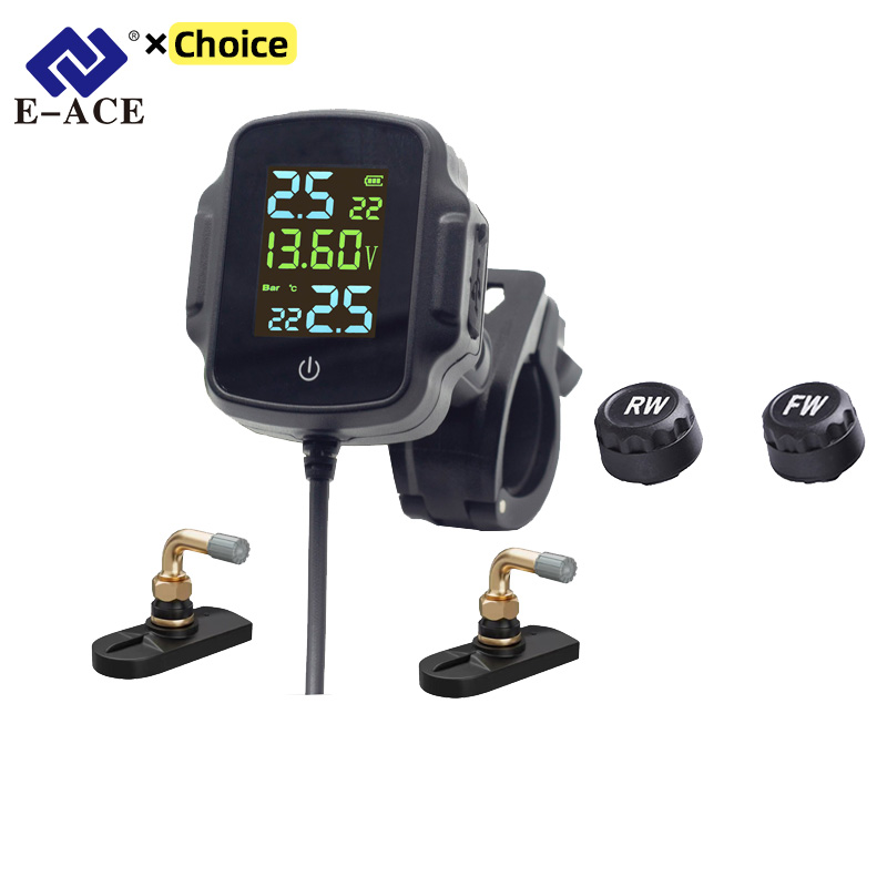 Tire Pressure Monitor - Sortie USB TPMS pour moto, avec