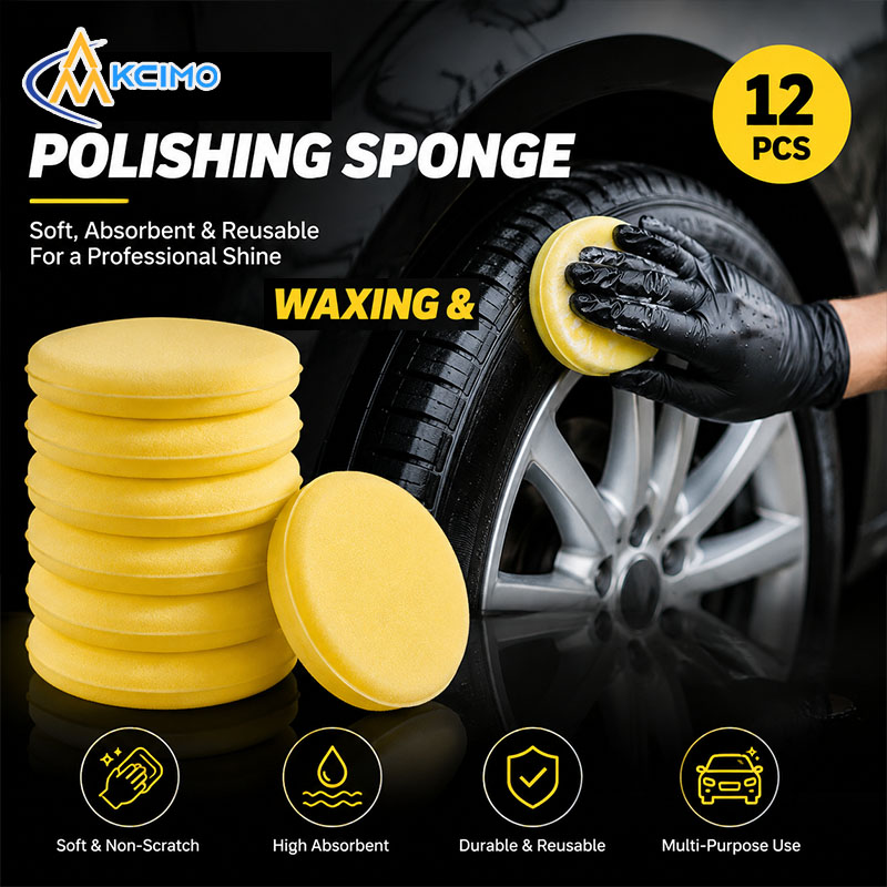 Car Wax Polishing Pad - Éponges de cirage de voiture rondes