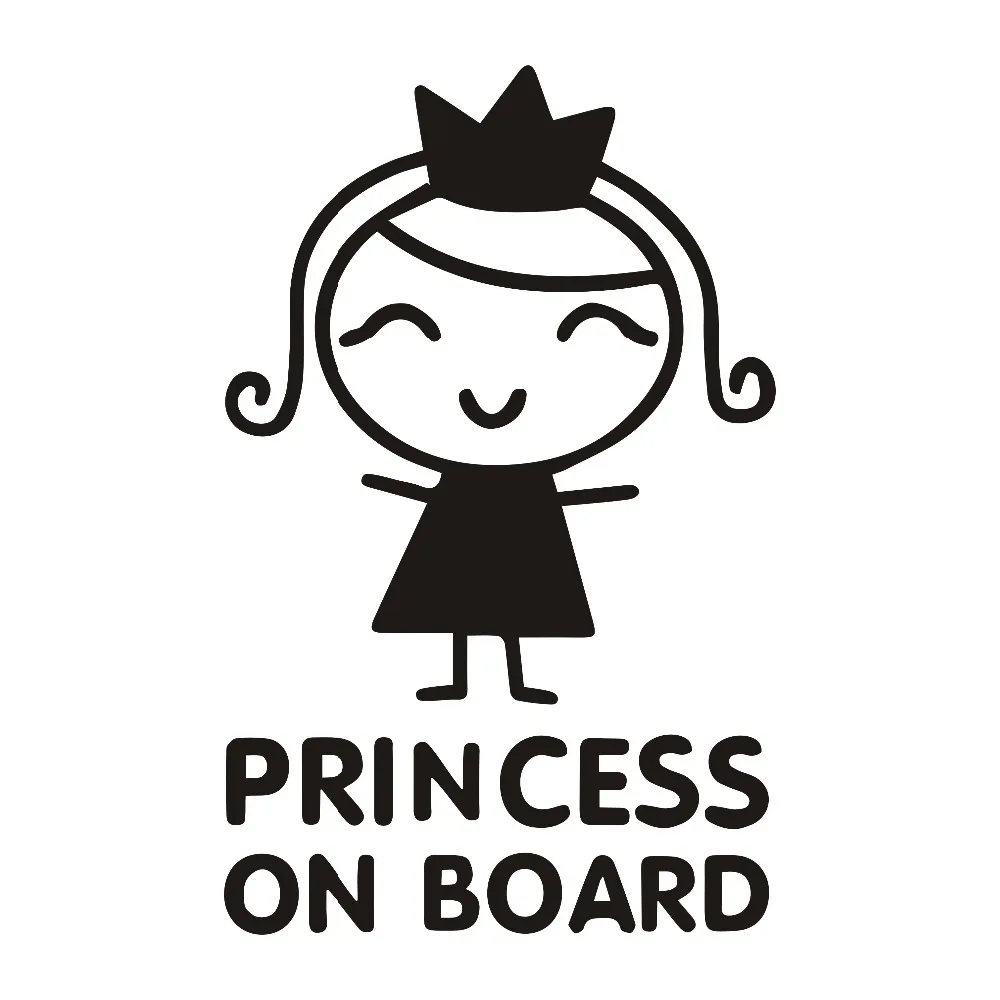 Car Accessories Girl - Autocollants de voiture princesse de personnalité