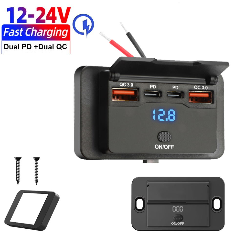 Car Accessories Thailand - Prise murale USB C 4 ports