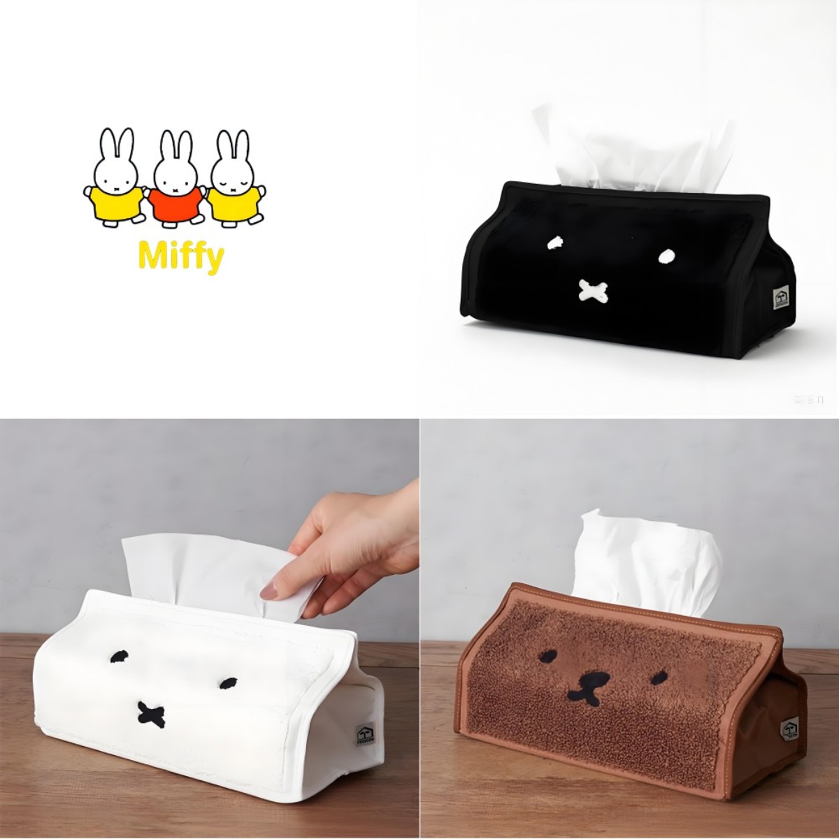 Boîte à mouchoirs lapin Miffy, - Car Accessories Girl avis et prix