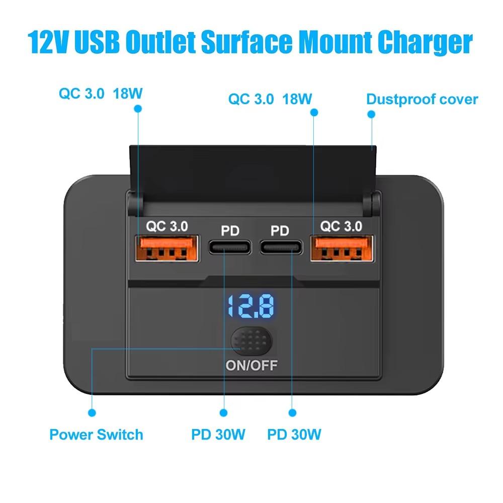 Chargeur Rapide USB Type C ave - Car Accessories Thailand avis et prix