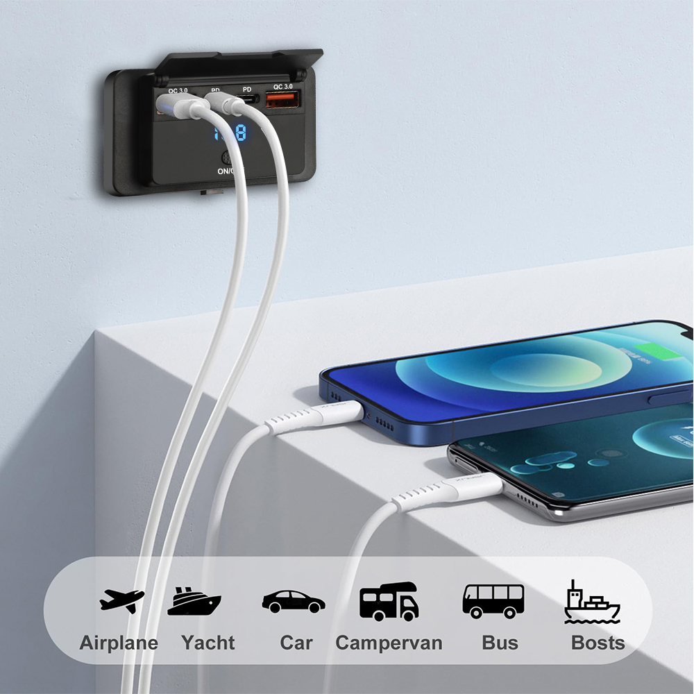 Chargeur Rapide USB Type C ave - Car Accessories Thailand avis et prix