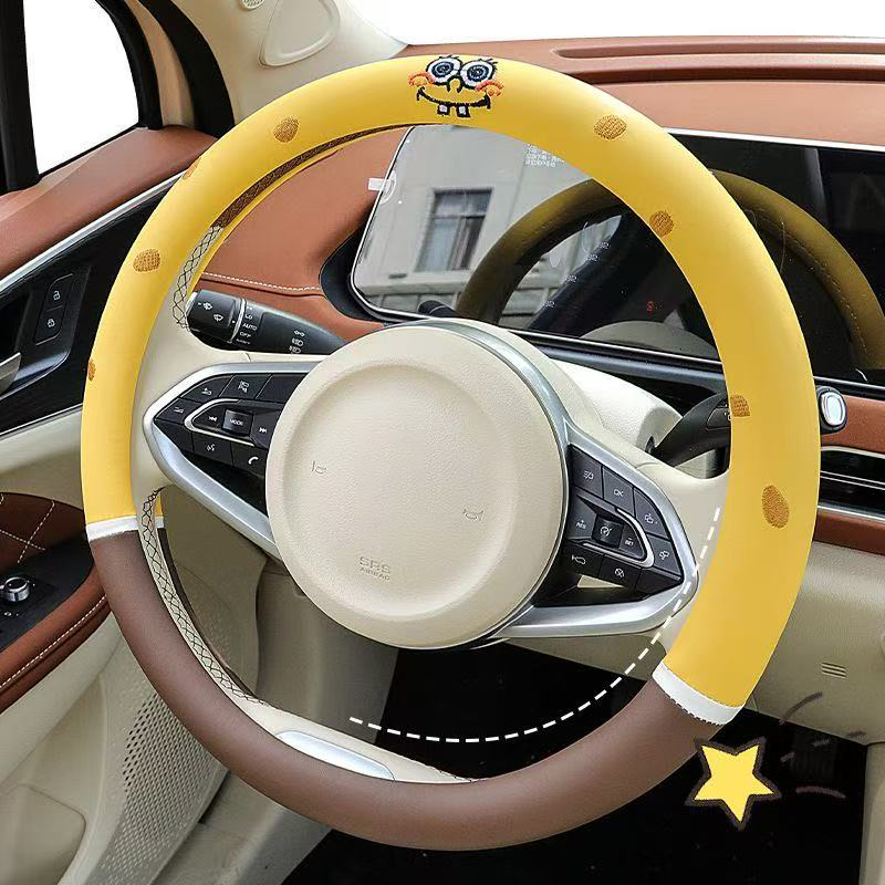 Housse de volant de dessin ani - Car Accessories Girl avis et prix