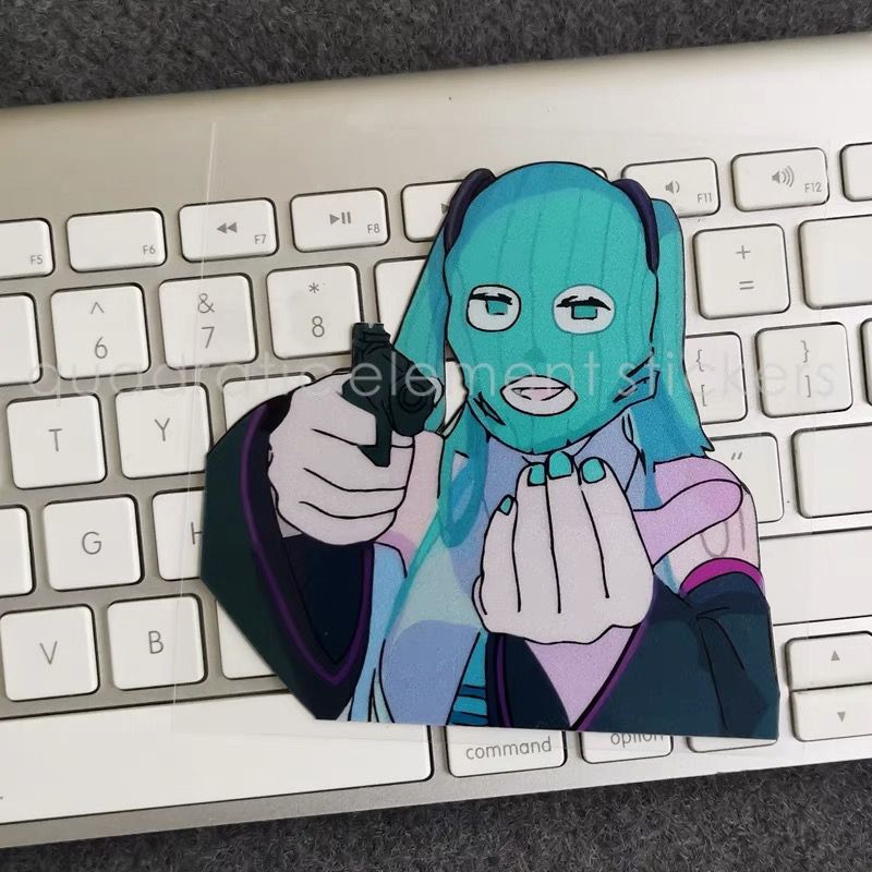 Autocollant Moto Miku Étanche  - Car Accessories Girl avis et prix