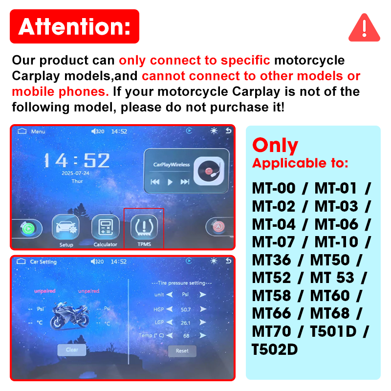 Jansite Moto TPMS conçu pour l - Tire Pressure Monitor avis et prix