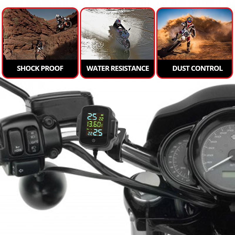 Sortie USB TPMS pour moto, ave - Tire Pressure Monitor avis et prix