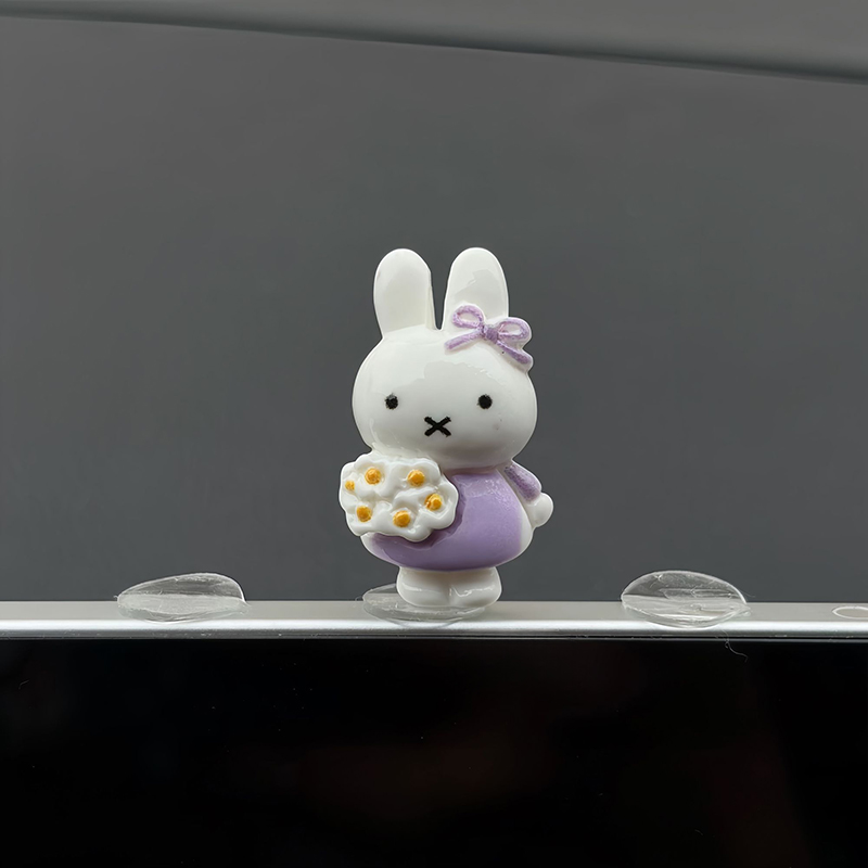 Mini figurine Kawaii Miffy, or - Car Accessories Girl avis et prix