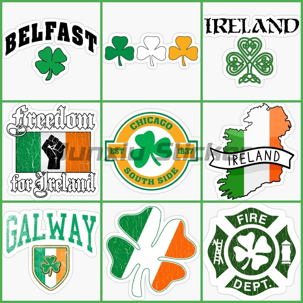 Autocollants de trèfle à quatr - Car Accessories Ireland avis et prix