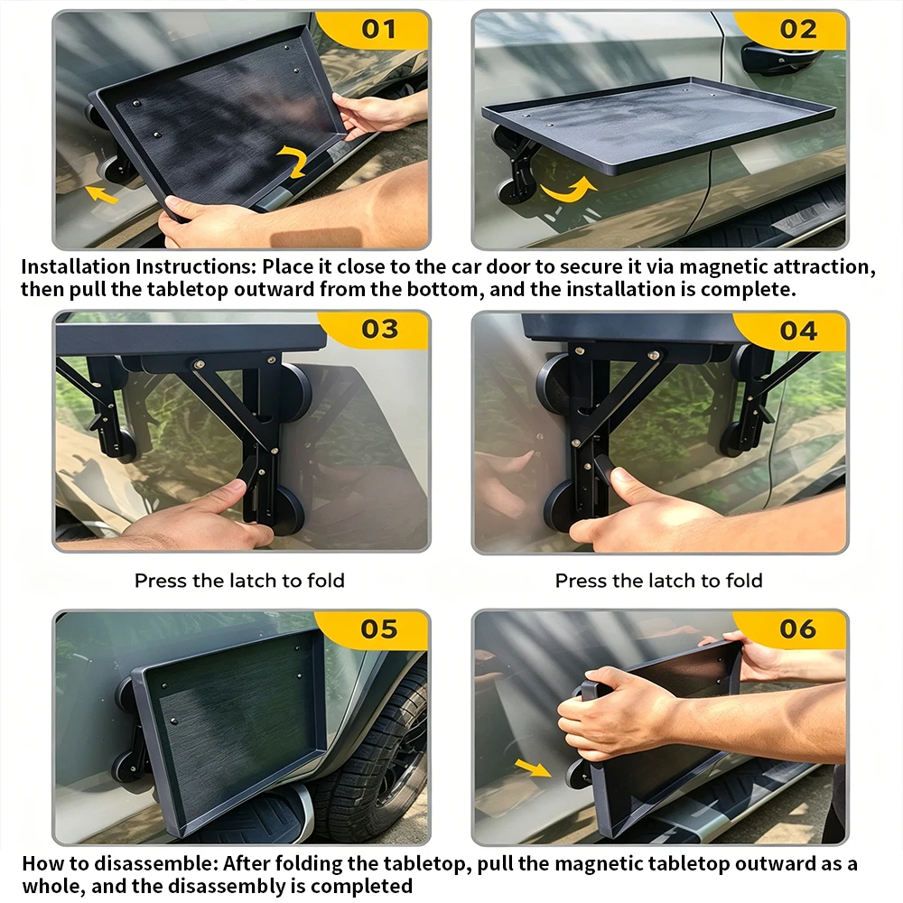 Table pliante portable pour vo - Car Accessories For Road Trip avis et prix